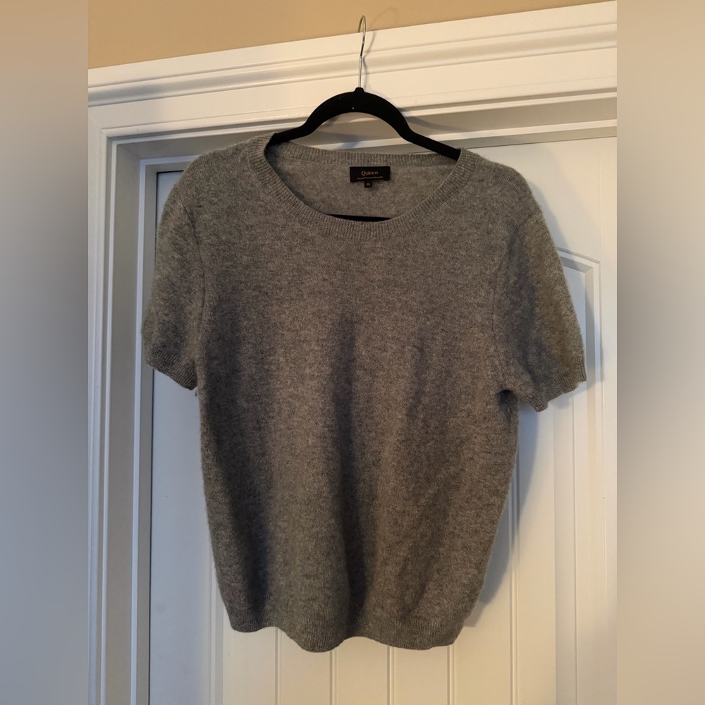 Quince Heather Gray Cashmere Sweater